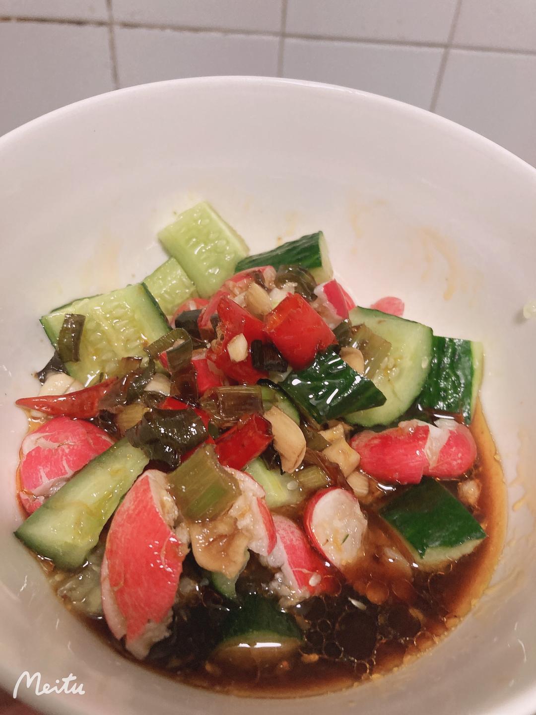 初夏解馋酸辣凉拌菜黄瓜