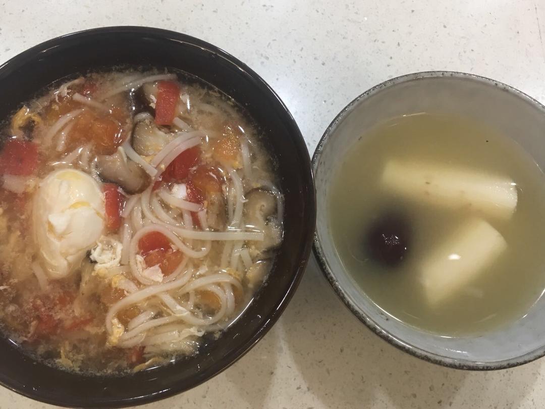 番茄香菇酸汤面