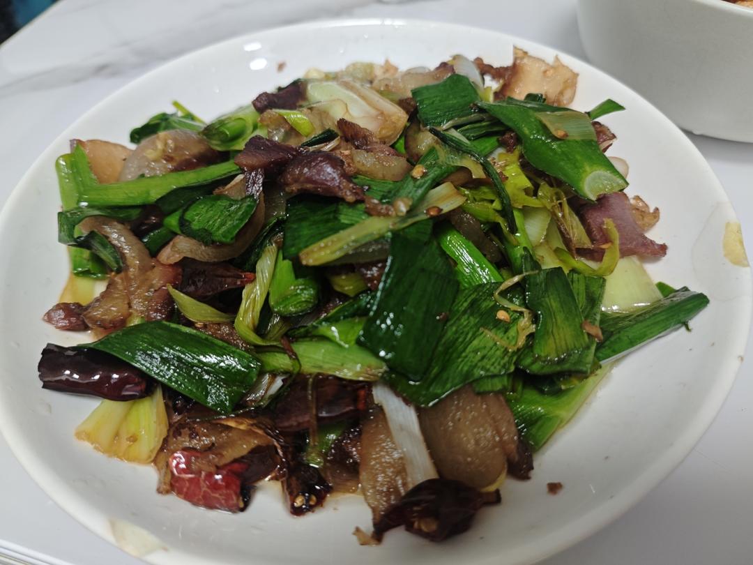 蒜苗炒腊肉