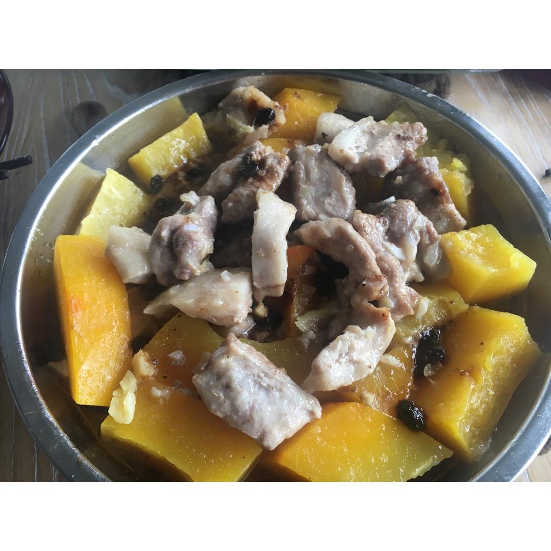 xindy_yan做的南瓜蒸排骨