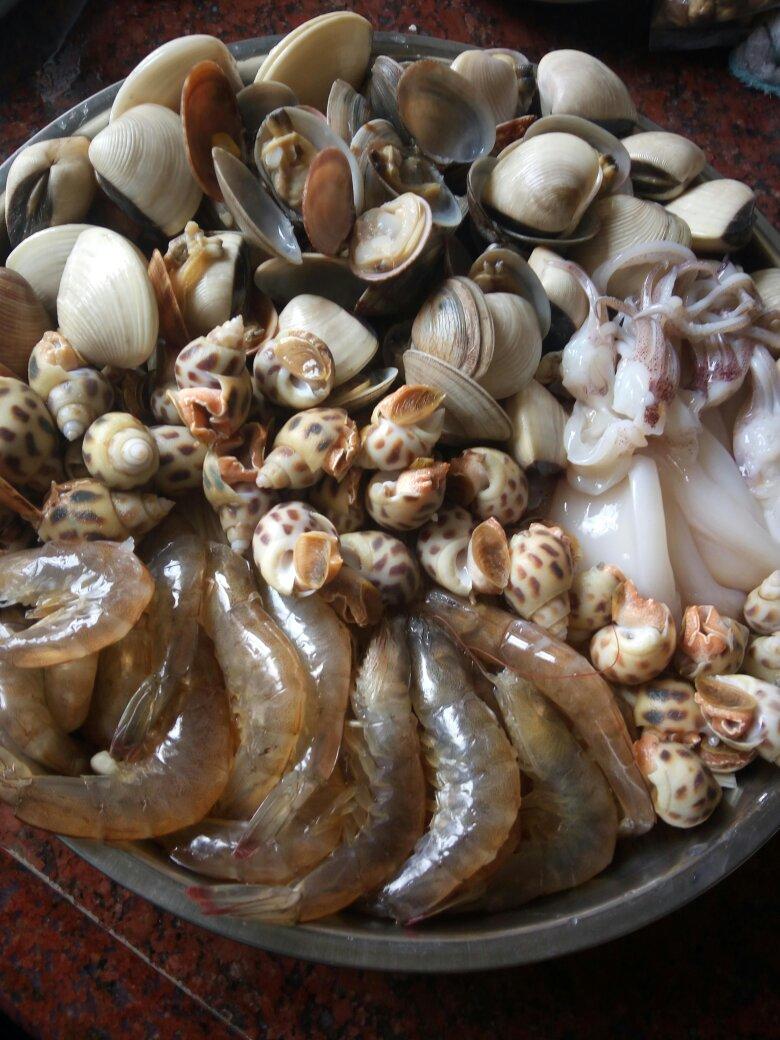 曦__做的蒸一盘小海鲜