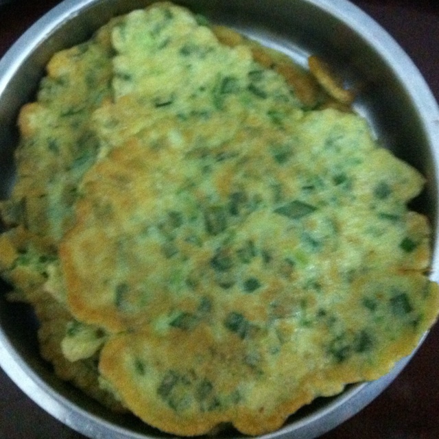 韭菜鸡蛋饼