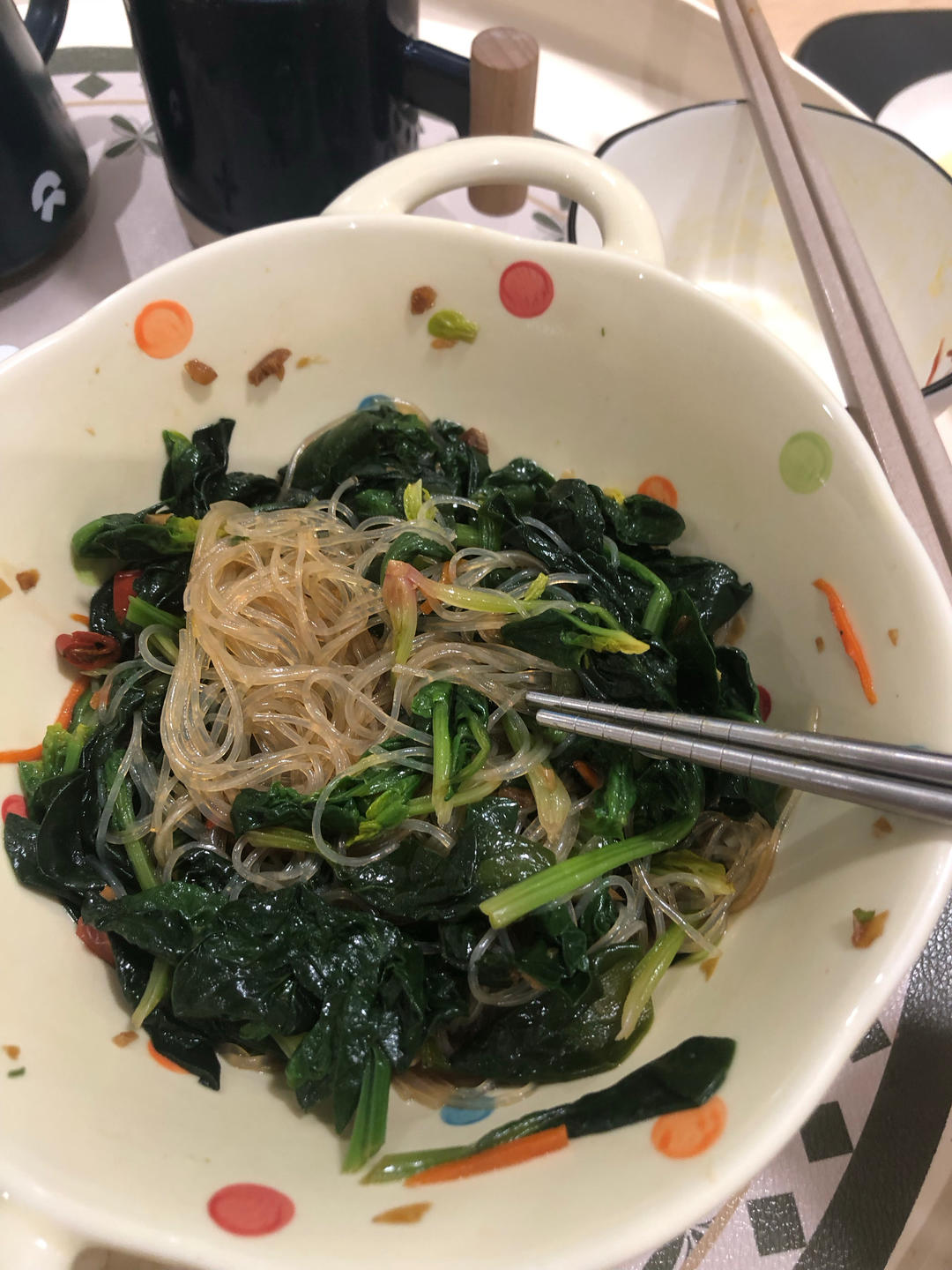 万能凉拌菜料汁（凉拌菠菜粉丝）
