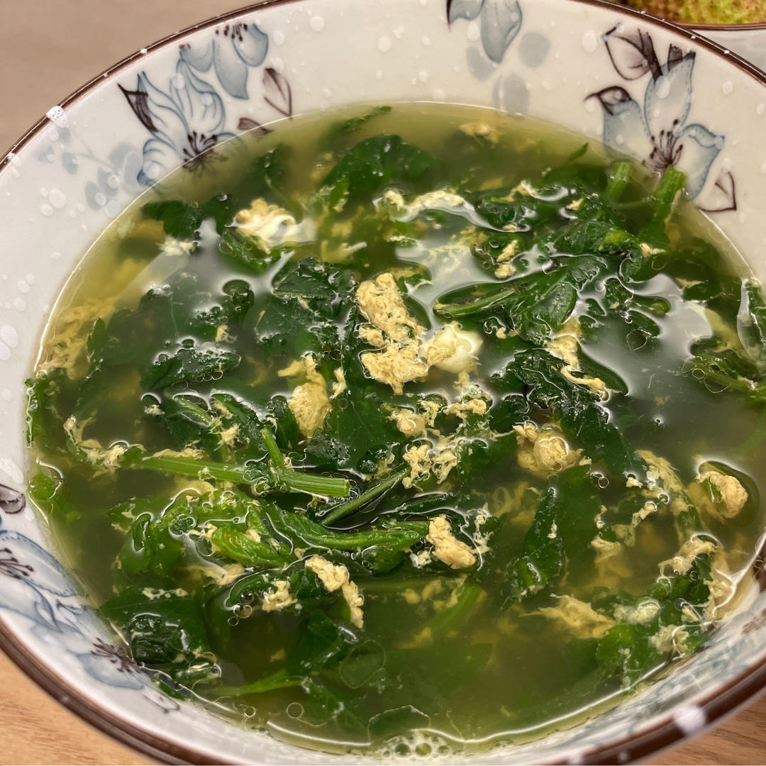 南京家常：菊叶蛋汤