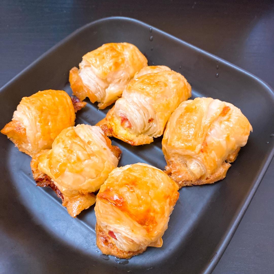 快手早餐培根卷（手抓饼版）