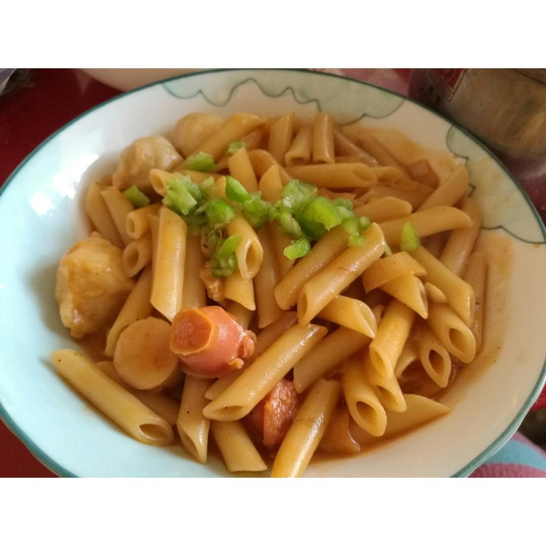 番茄肉酱空心粉