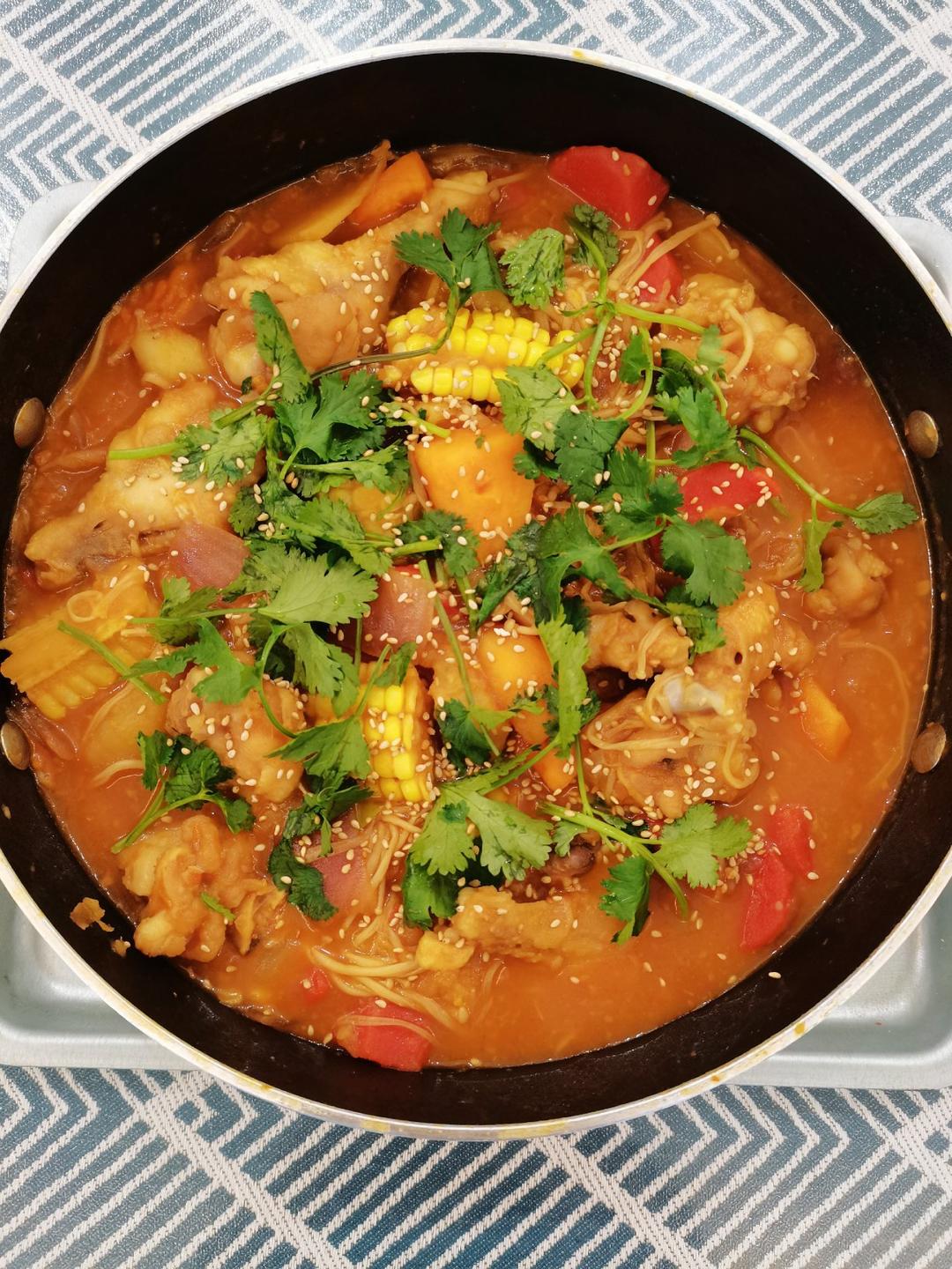 家常版三汁鸡翅焖锅