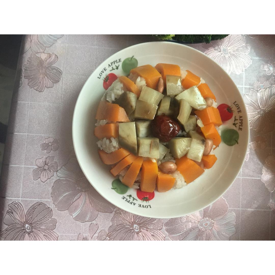 【猪油夹沙八宝饭】古法蒸糯米