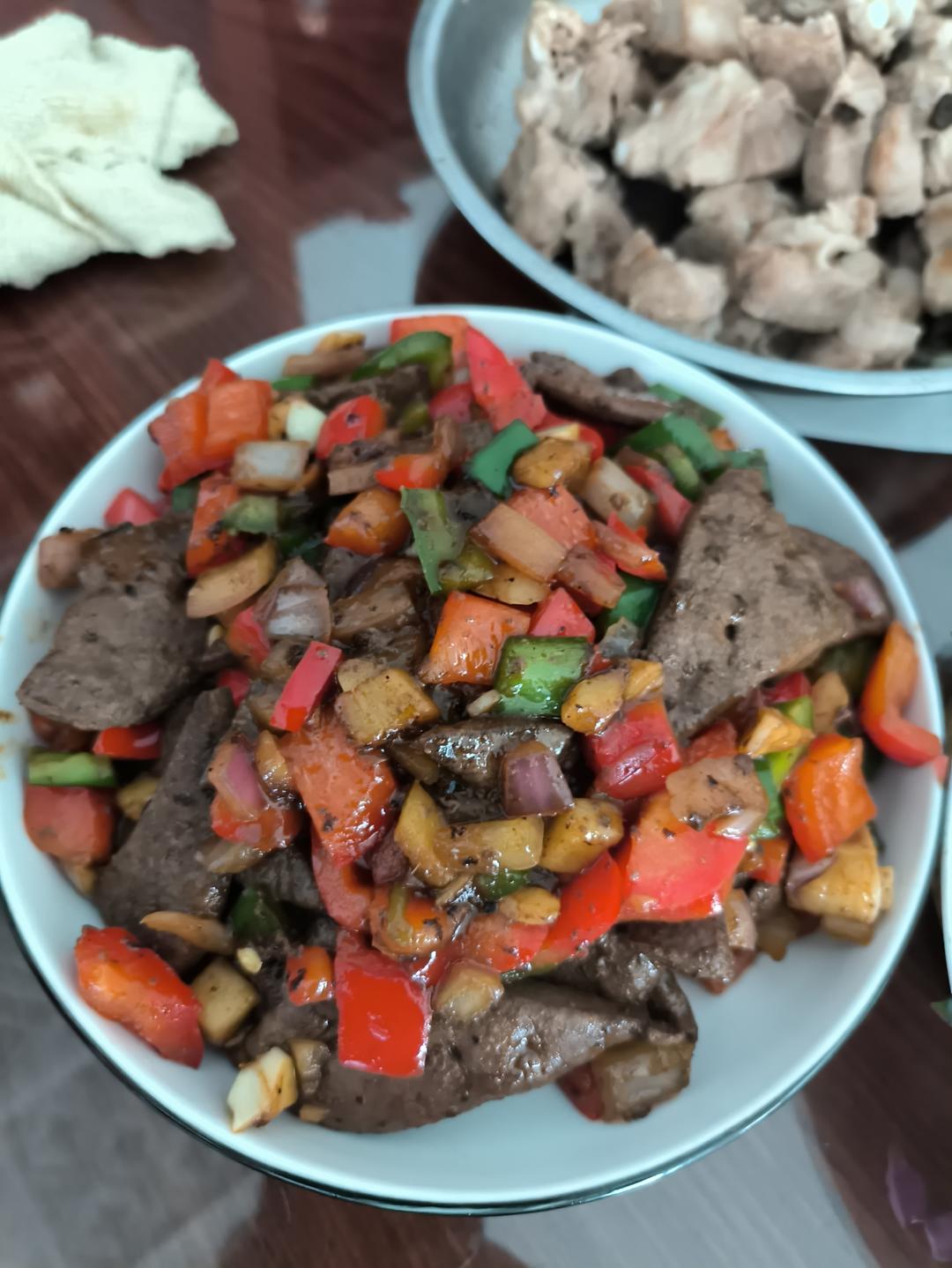 爆炒猪肝家庭做法