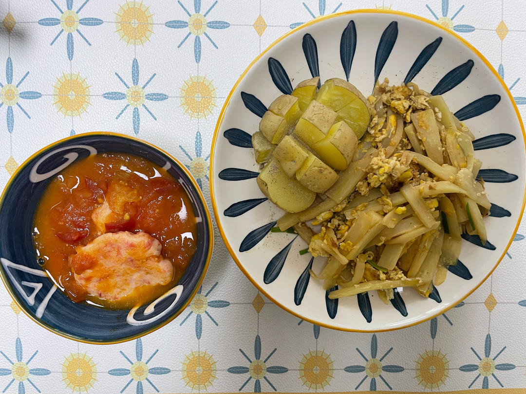 三种版本之茭白丝炒蛋