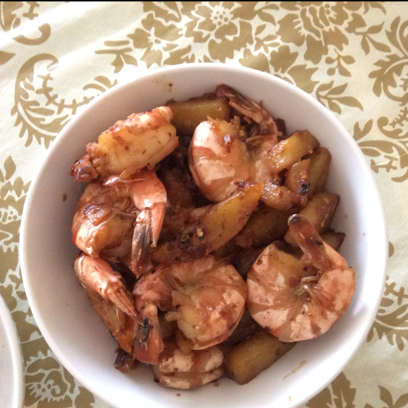 干锅土豆虾