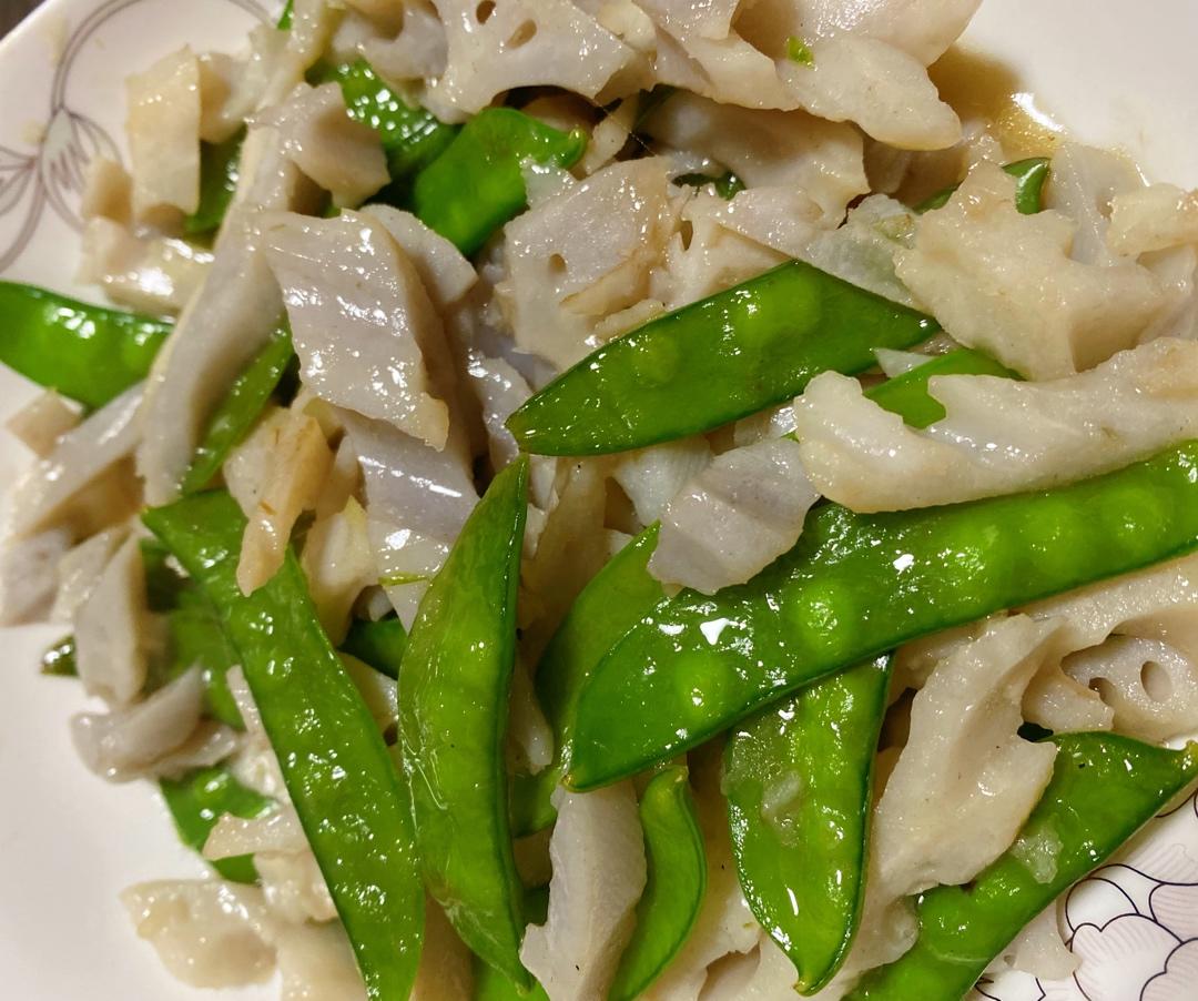 清炒莲藕荷兰豆
