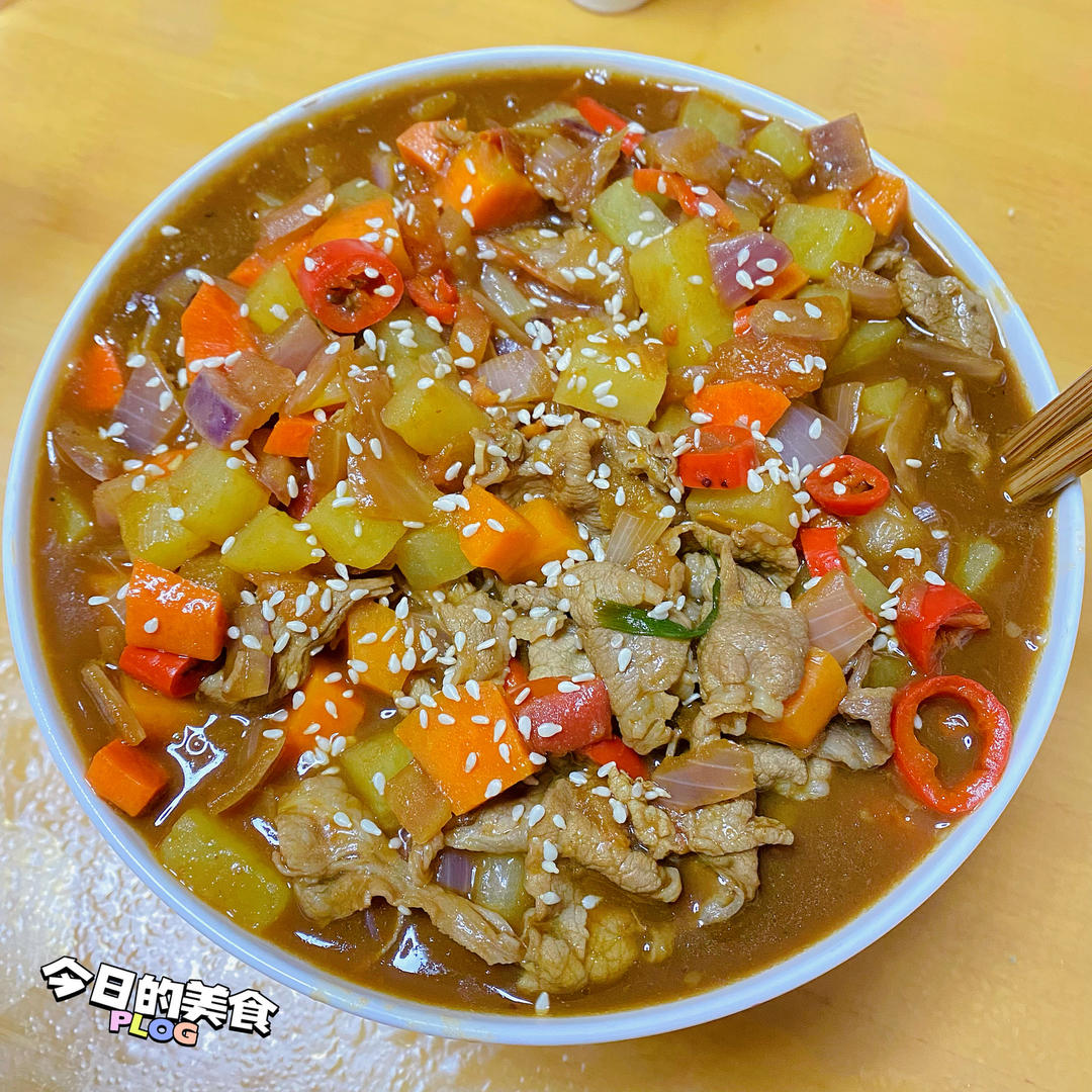 好吃到舔碗底的土豆肥牛拌饭