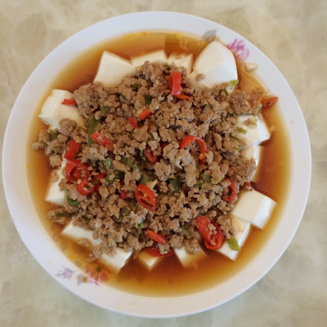 肉末蒸豆腐