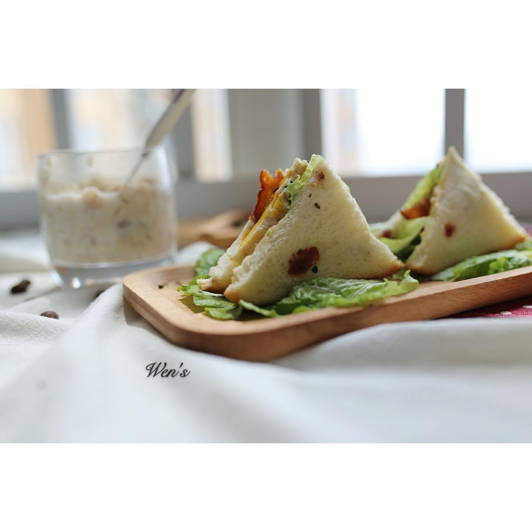 火腿芝士蛋三文治