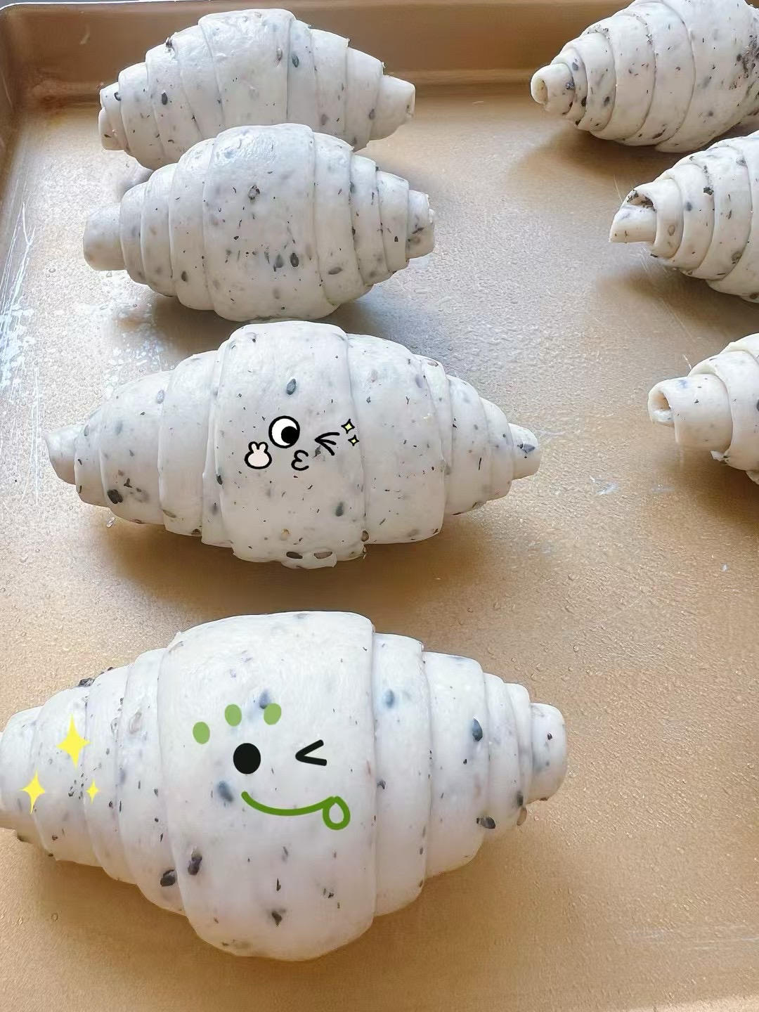 黑芝麻海盐卷/日式盐面包