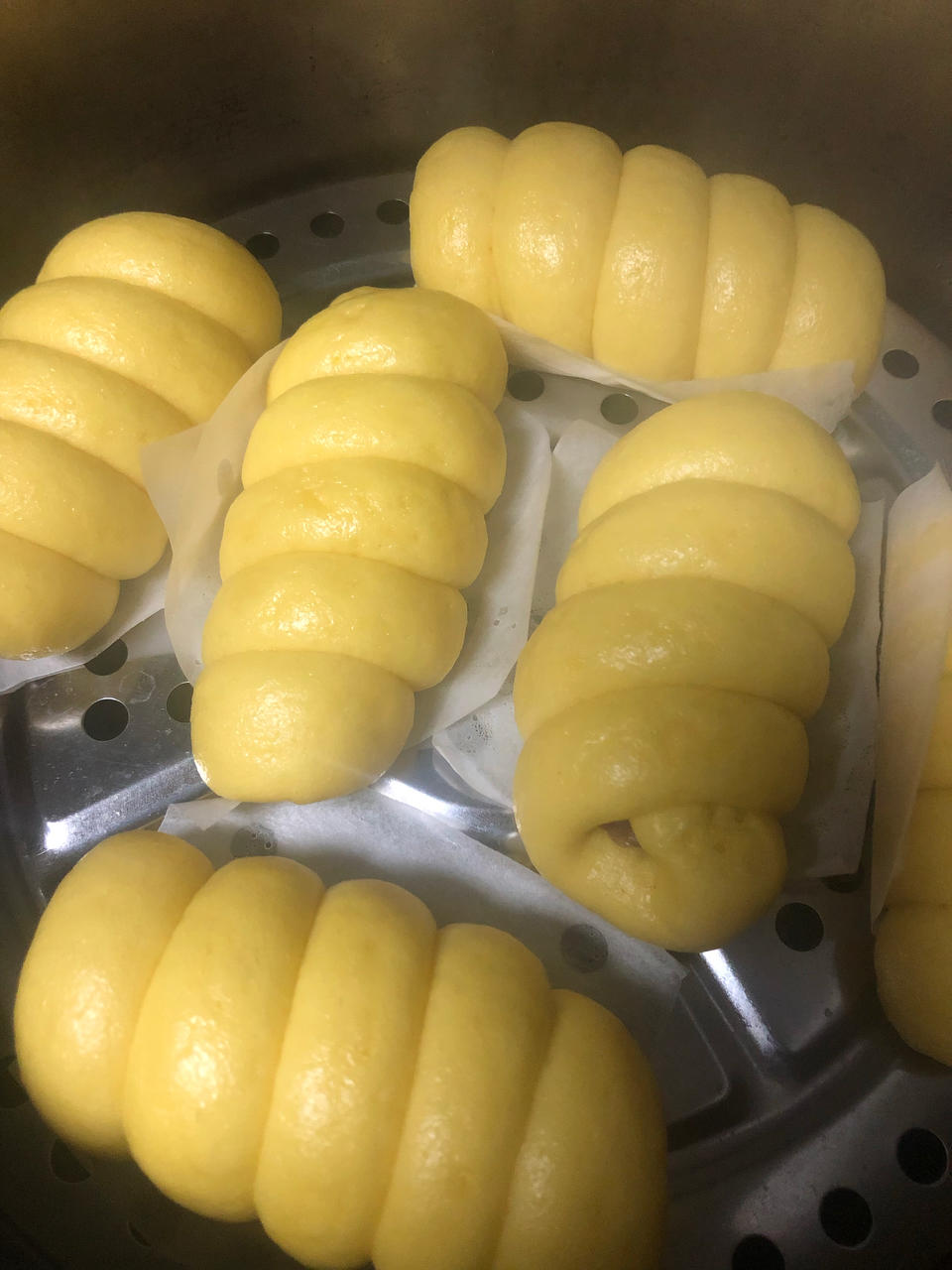 奶香玉米面馒头（一次发酵）