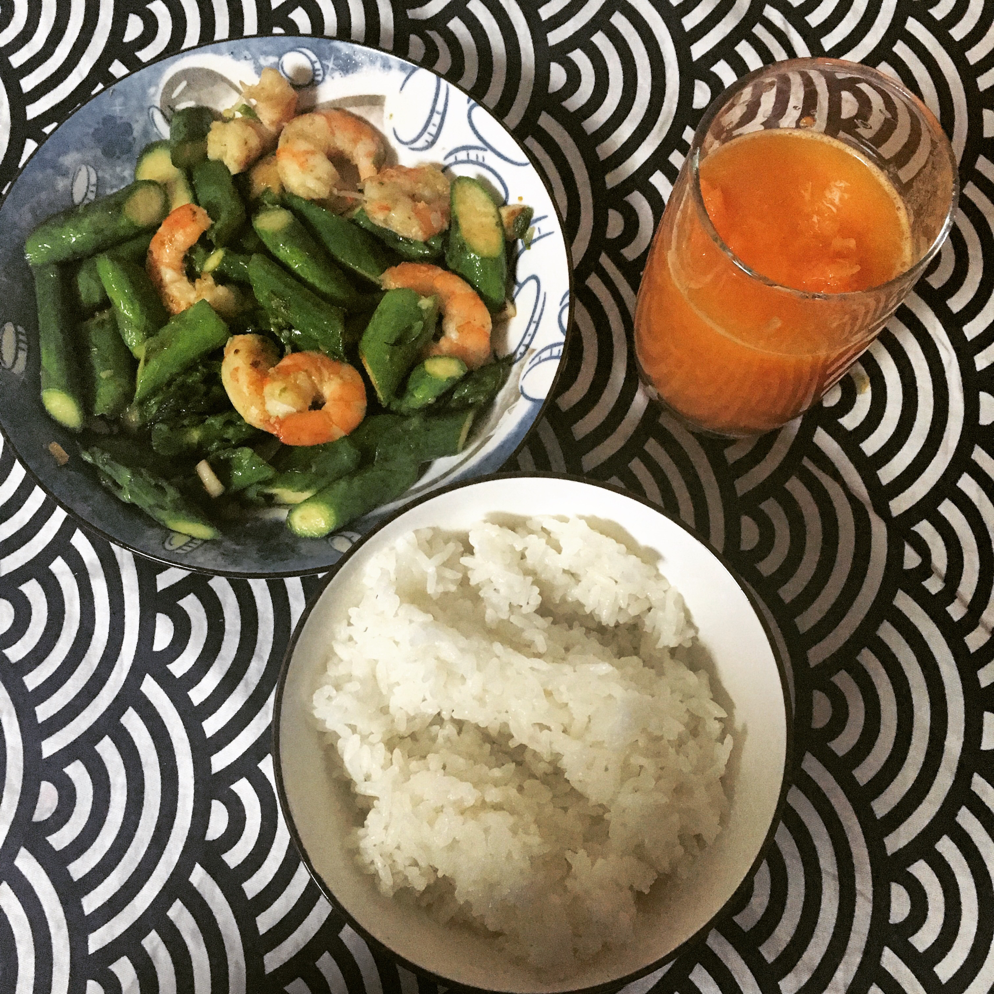 芦笋炒虾仁