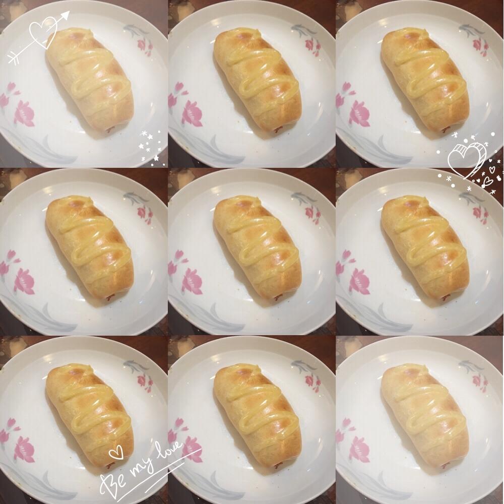 火腿肠早餐面包（一次发酵法）