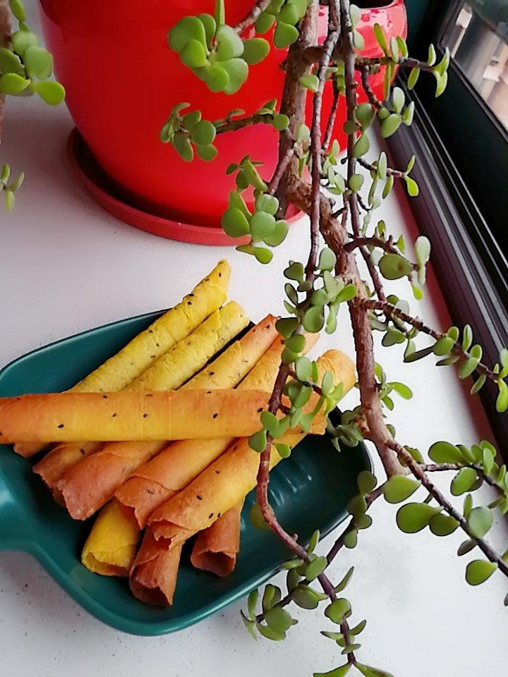 家庭版的鸡蛋卷