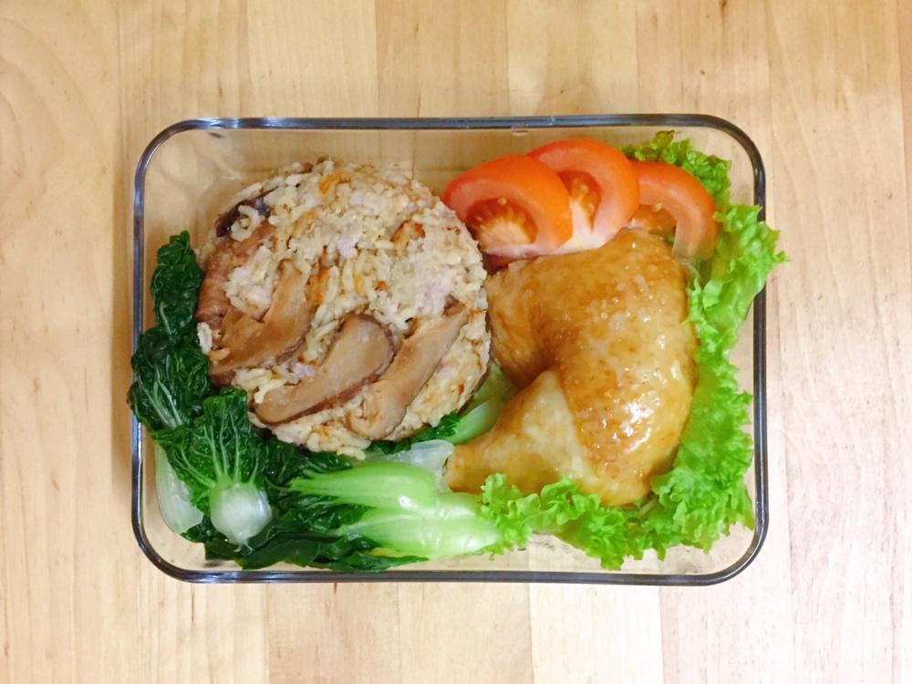 两只鸡腿饭——电饭煲轻松做