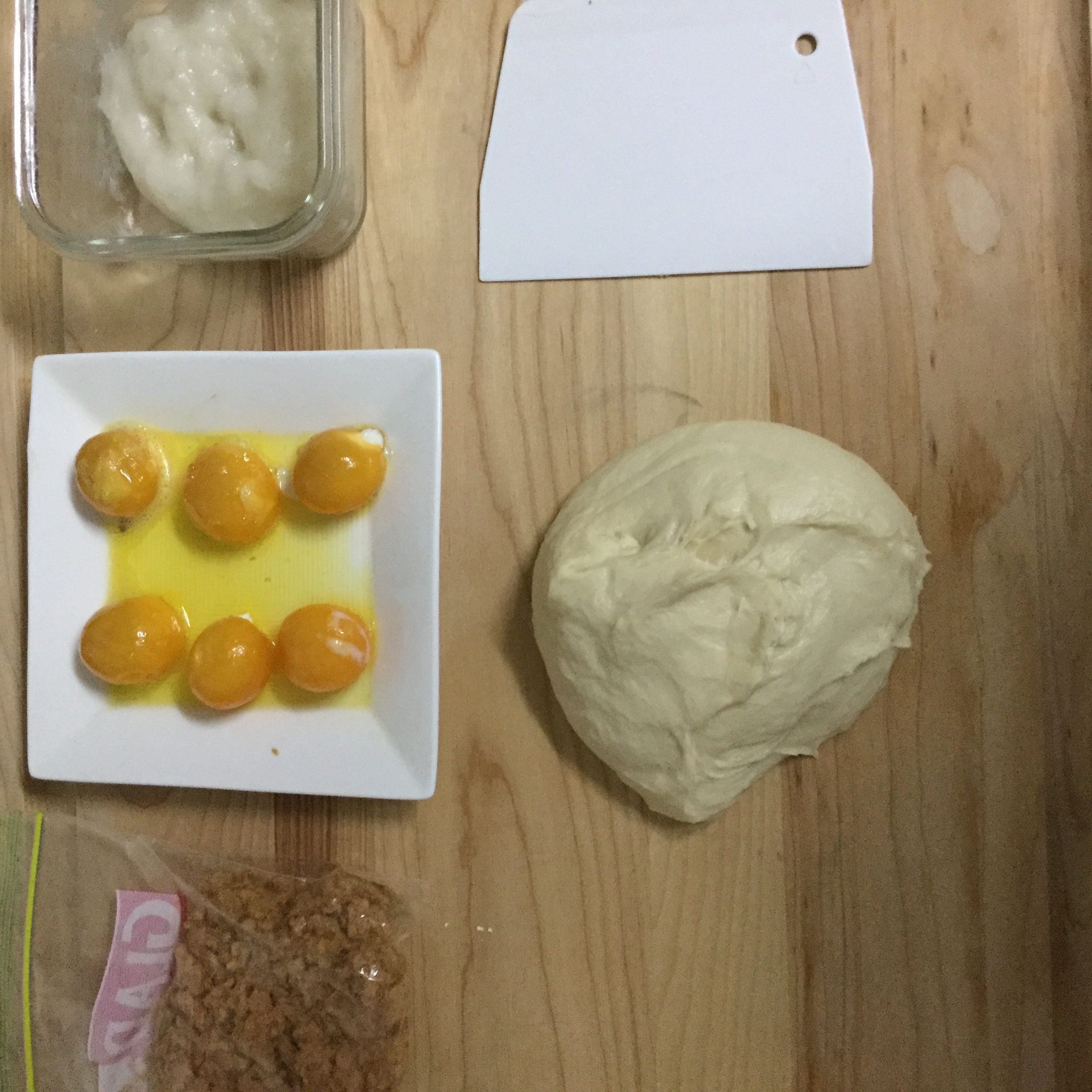 麻薯蛋黄肉松小面包一松下NU-JT100W家用蒸烤箱的做法 步骤9