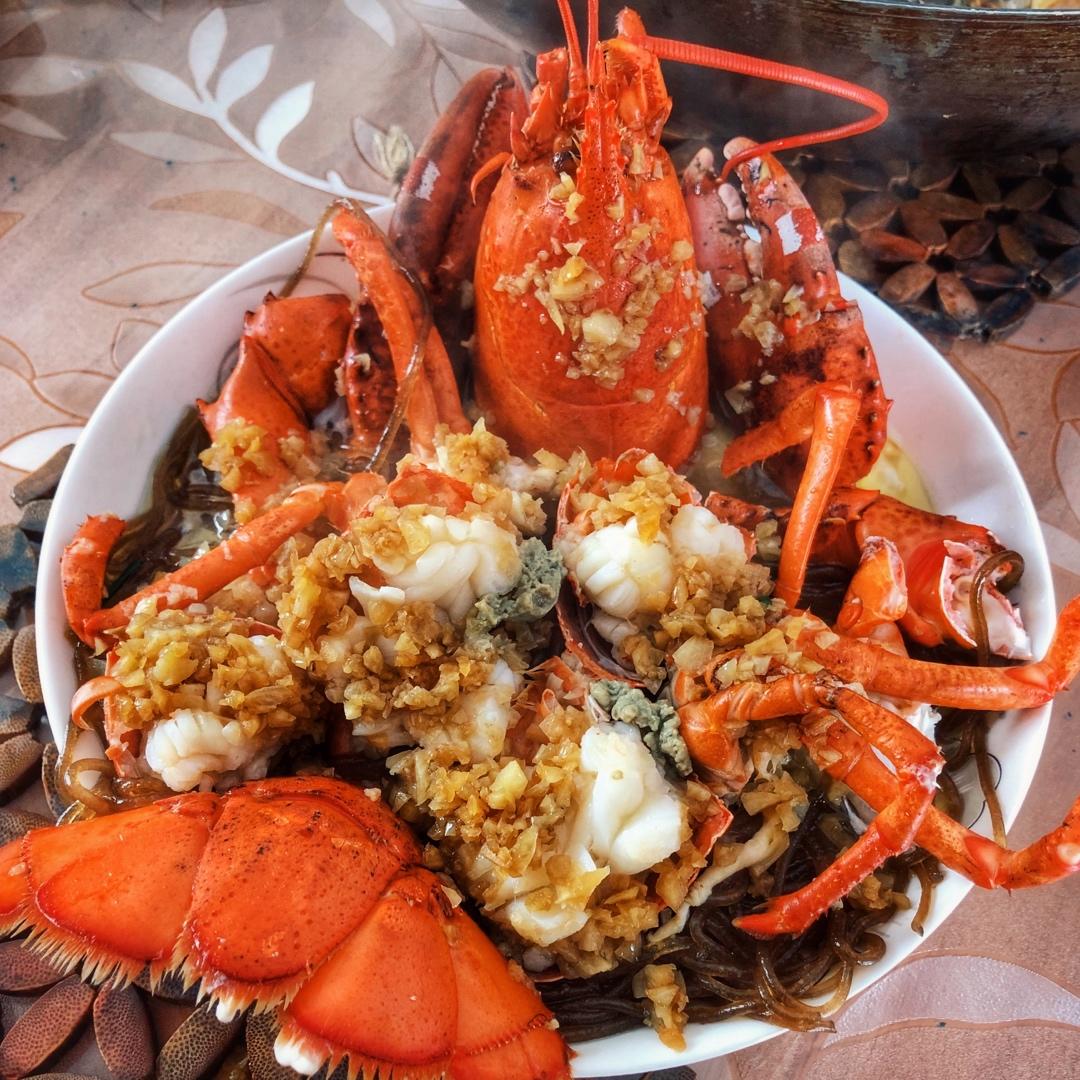 蒜蓉龙虾蒸粉丝