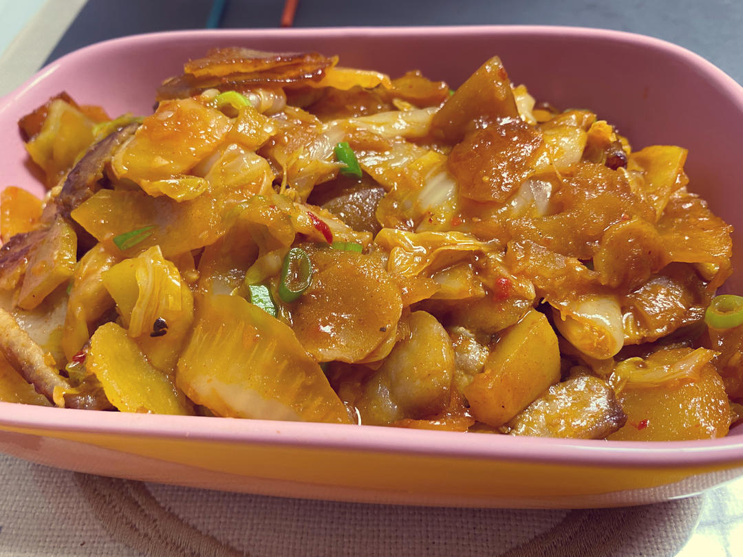 五花肉炒辣白菜土豆片的全部作品