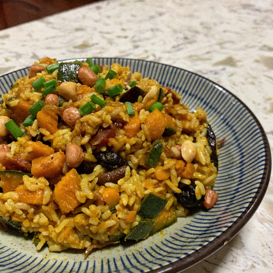 美味到不行的南瓜饭