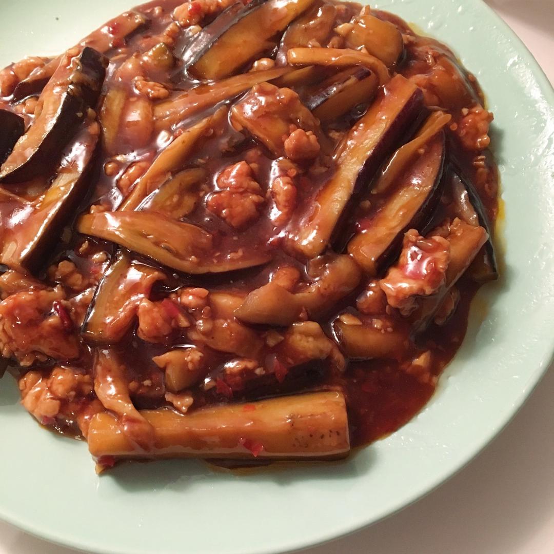 红烧肉沫茄子