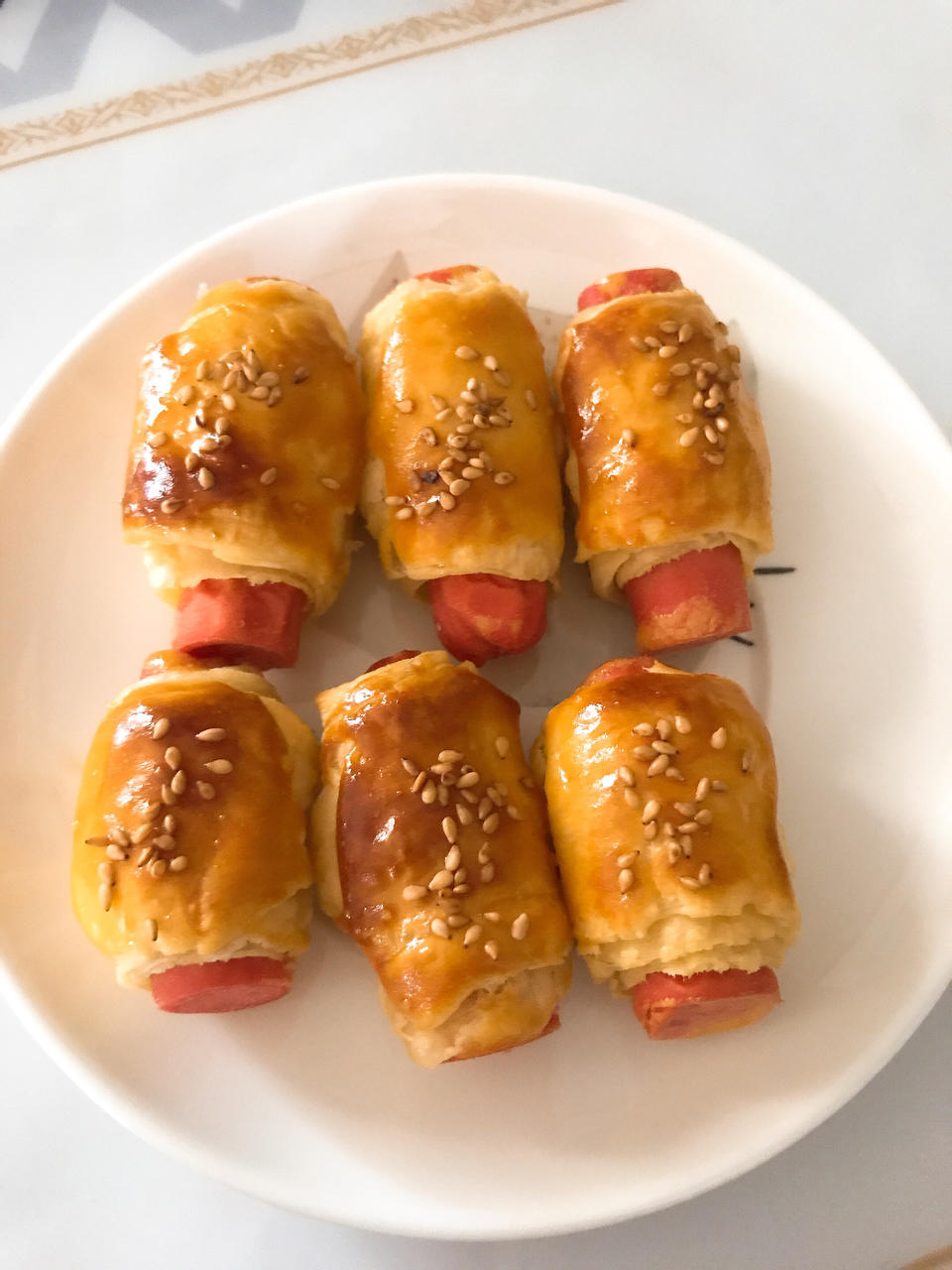 一口一个の热狗酥🍖
——🥐蛋挞皮简易版