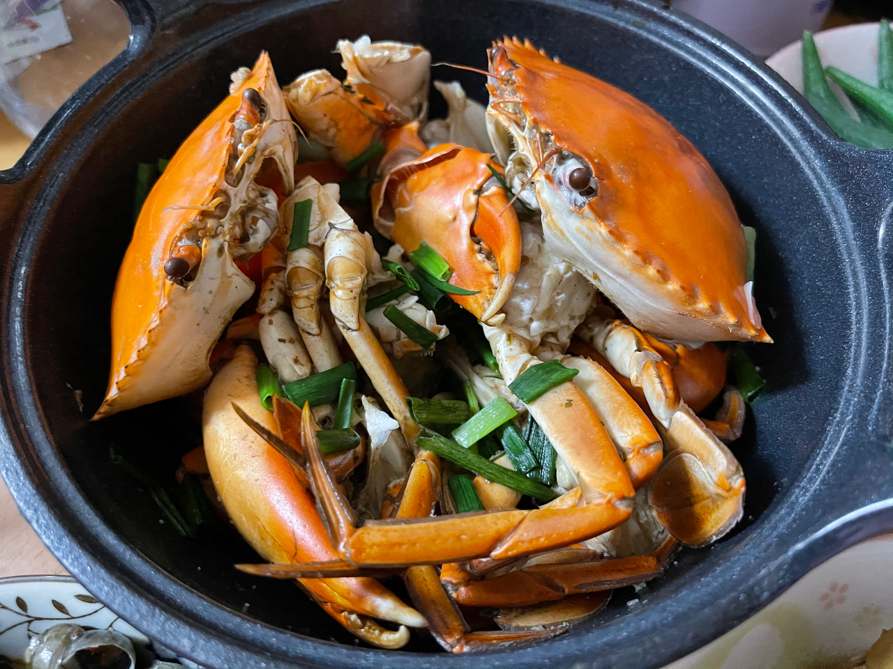 砂锅焗蟹