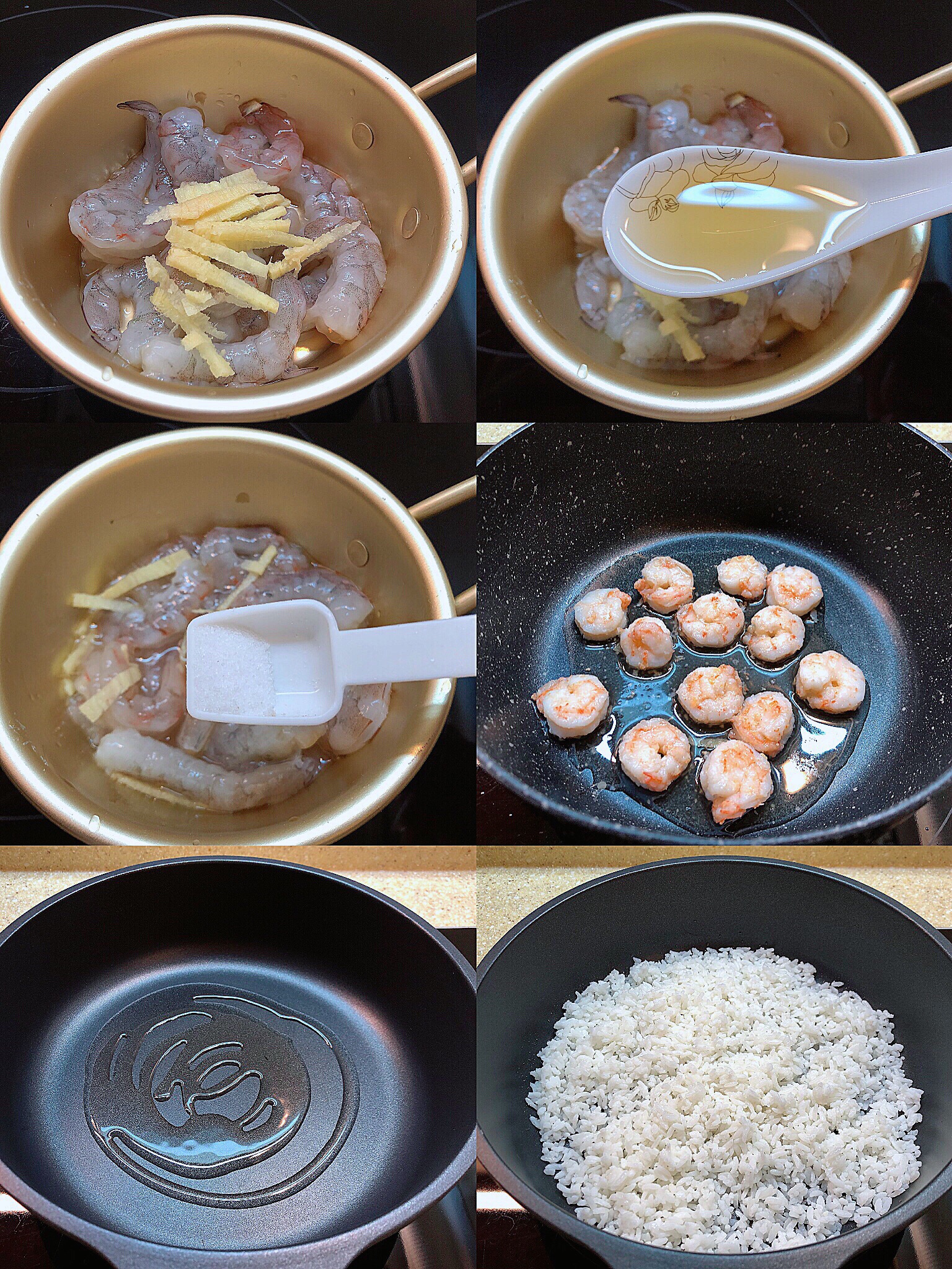 西蓝花虾仁炒饭的做法 步骤2