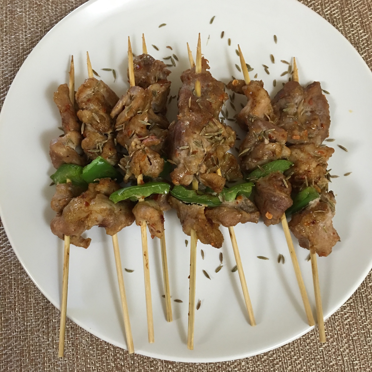 烤箱猪肉串