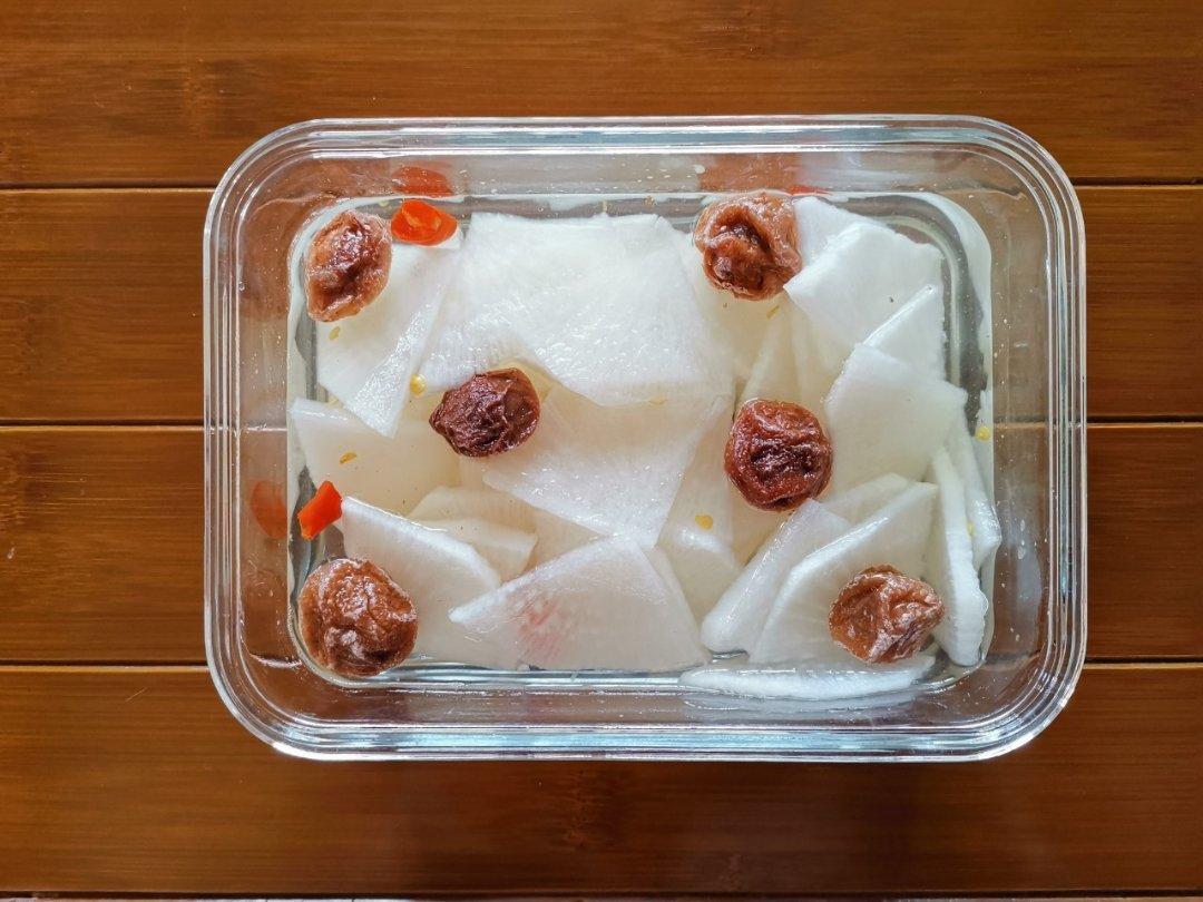 话梅一夜渍萝卜