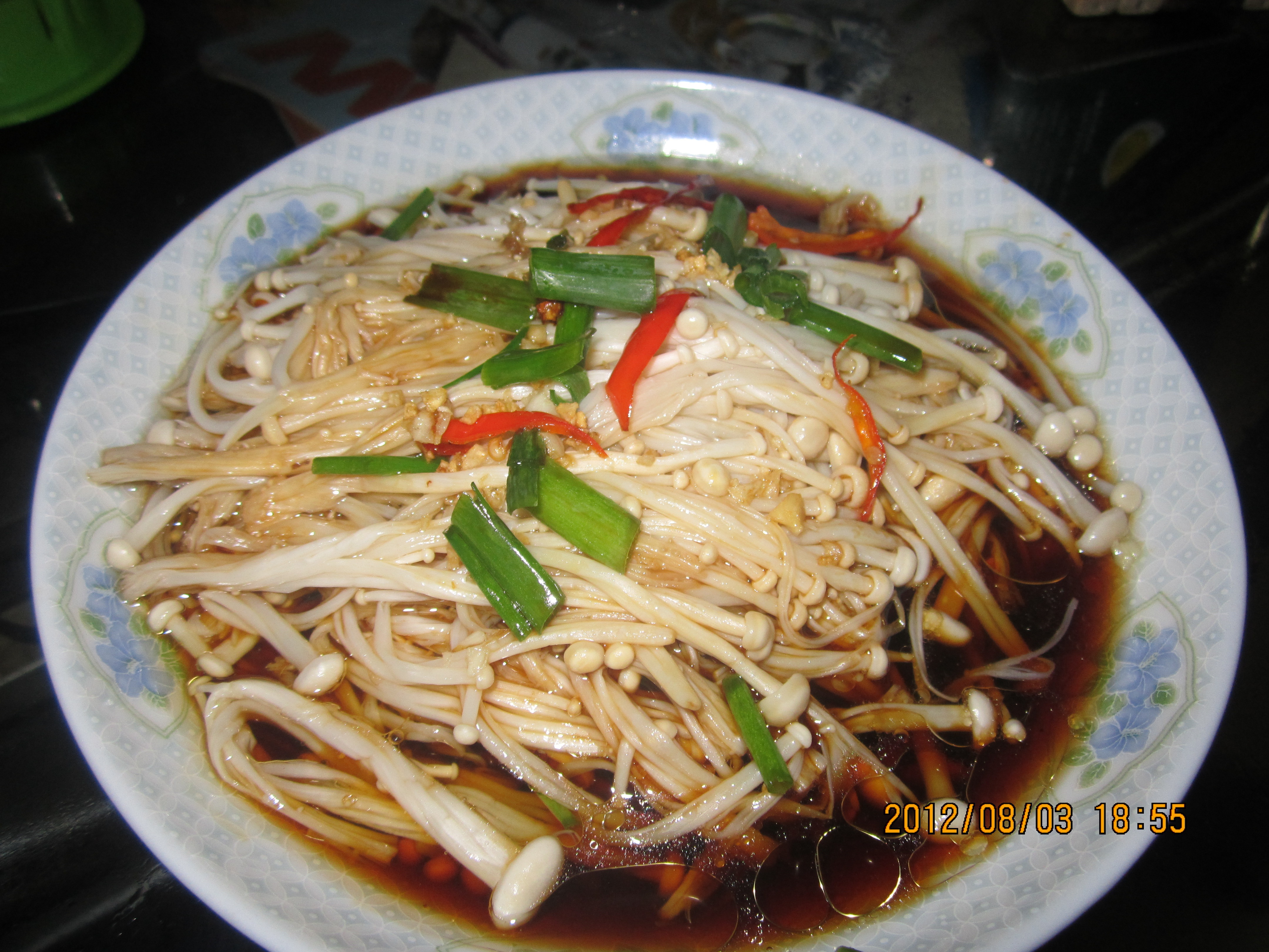白灼金针菇