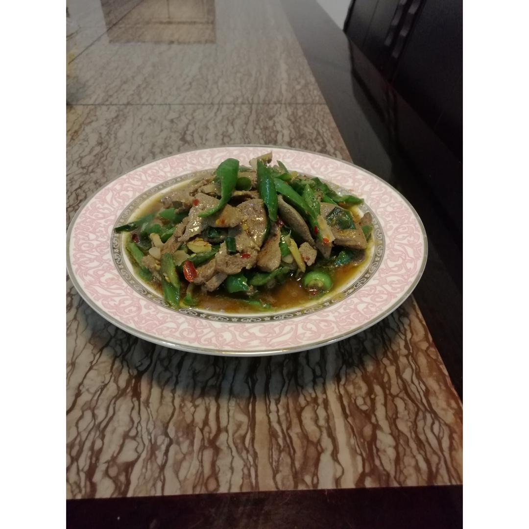 青椒炒猪肝