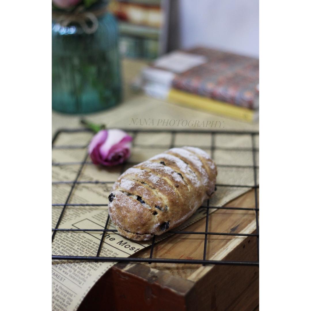 全麦蔓越莓软式欧包（免揉）