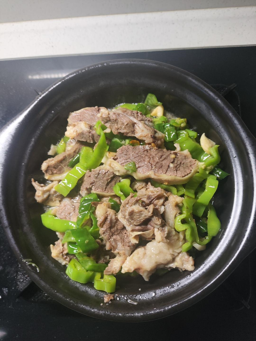 青椒牛勒条的做法