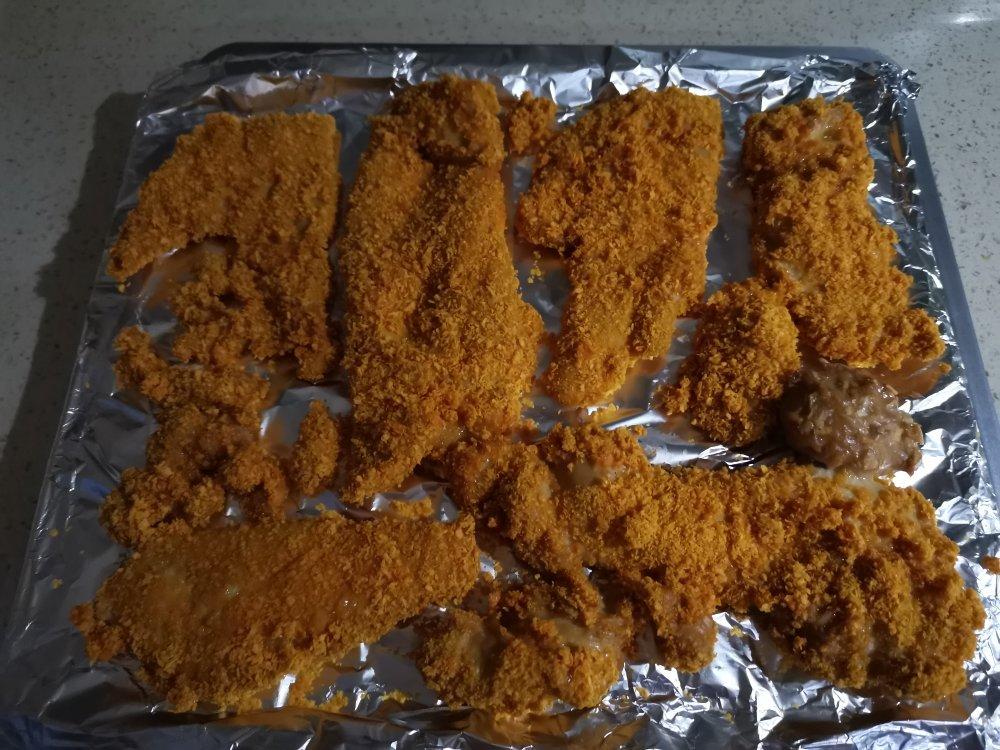 无油烤鸡排（面包糠鸡胸肉）