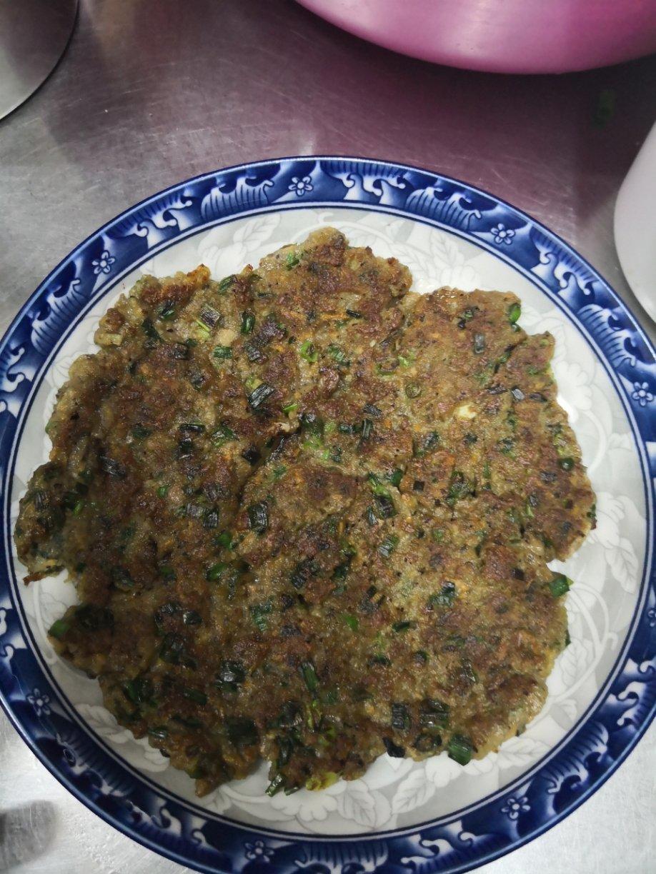 黑豆浆+葱花豆渣饼