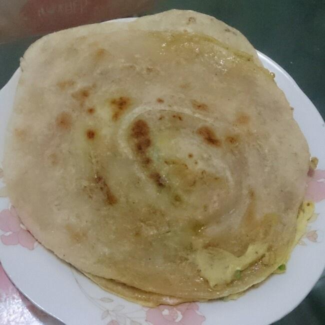 香酥鸡蛋灌饼（红太狼最爱平底锅版⊙﹏⊙）的做法