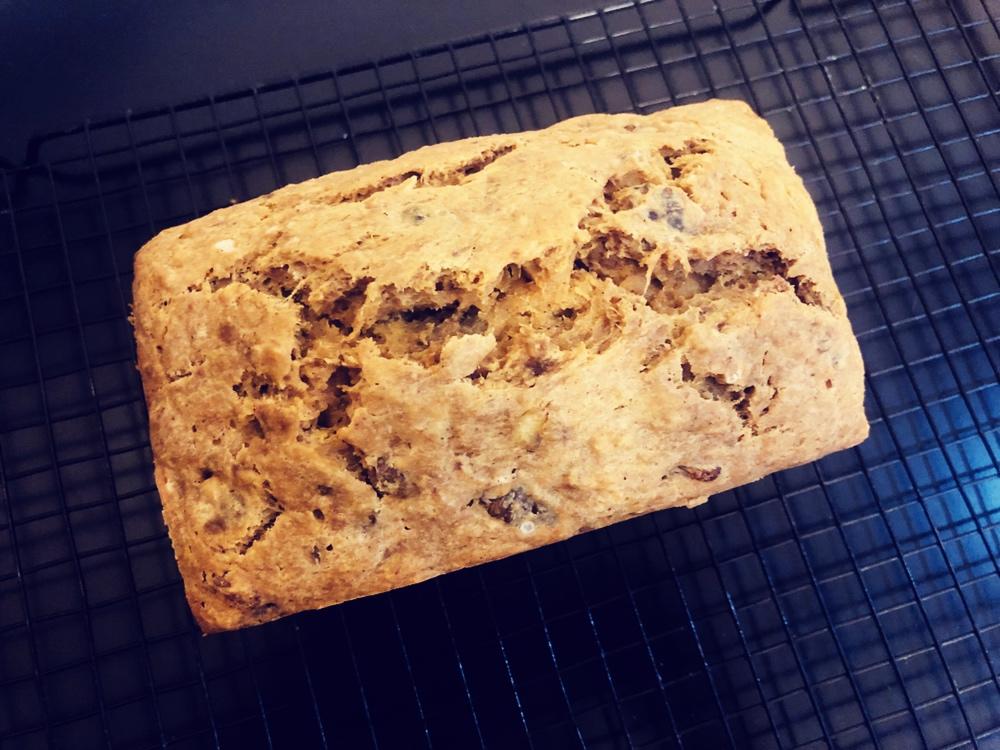 100%全谷物香蕉快手面包丨健康·烘焙