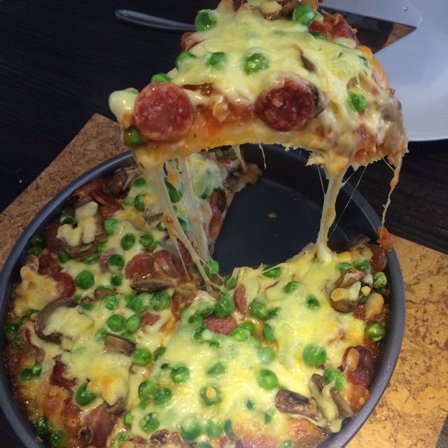 夏威夷pizza（附饼底冷冻法）