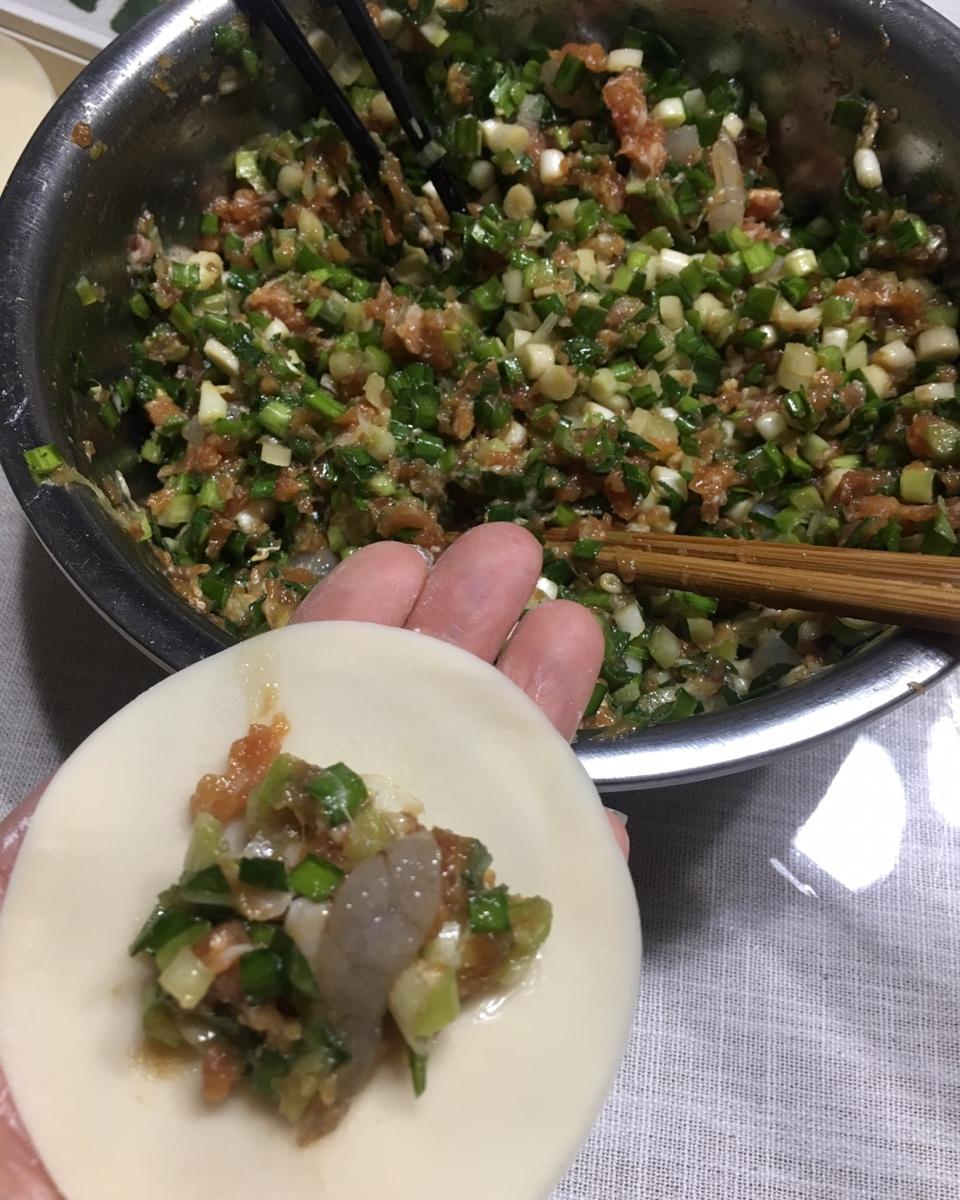 韭黄虾仁水饺