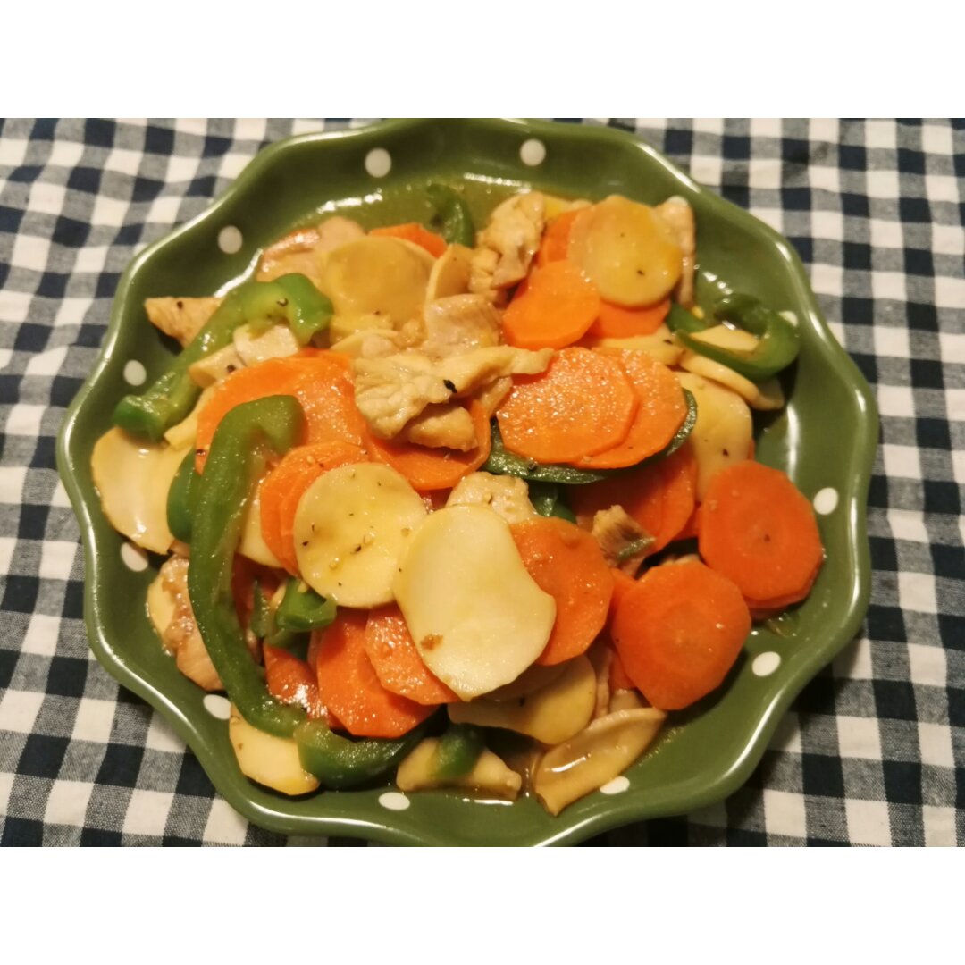 老丁的私房菜-美极杏鲍菇