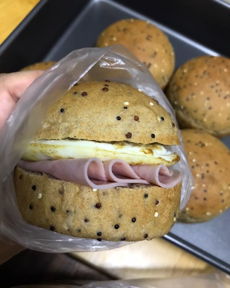 藜麦蜂蜜全麦汉堡胚  100%全麦