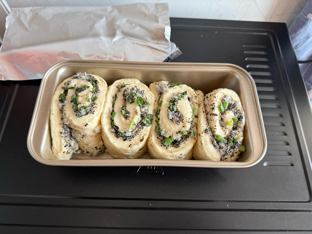 咸香松软～保姆级教程‼️葱香肉松手撕吐司
