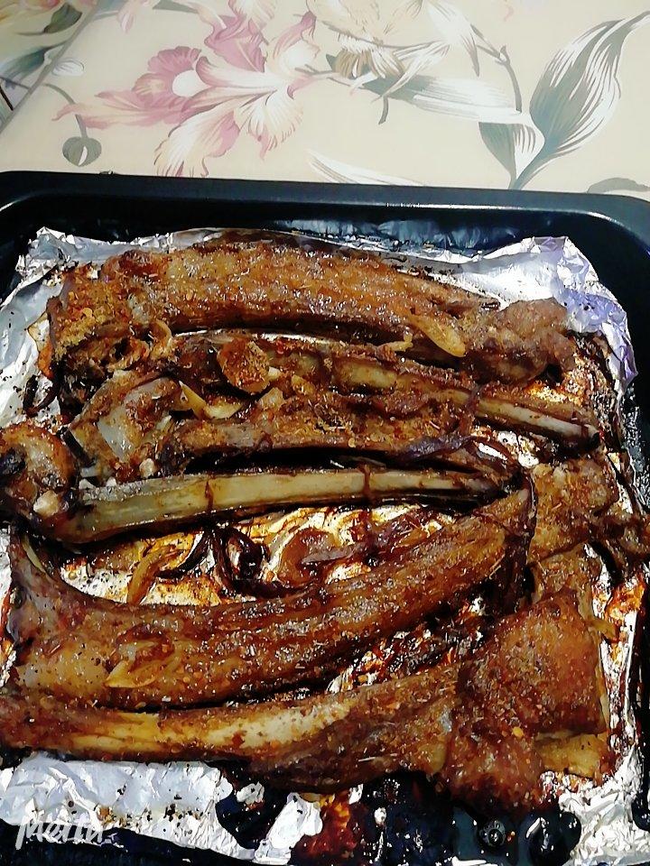 家庭烤箱烤羊排