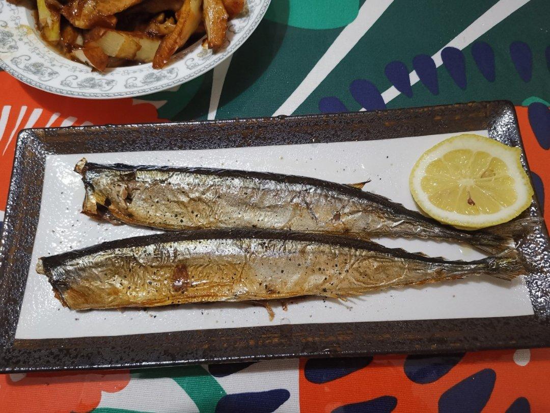 盐烤秋刀鱼（烤箱版）